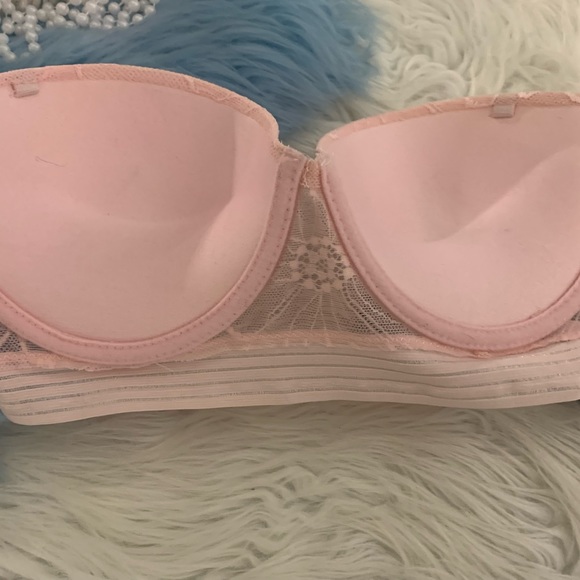 NWT Kenzie Blush Pink Padded Pushup Bra Removable Straps 36C - Picture 3 of 6